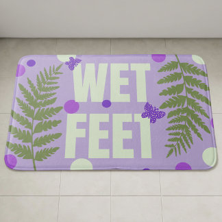 Tapete De Banheiro Roxo Pastel Fofo Natureza