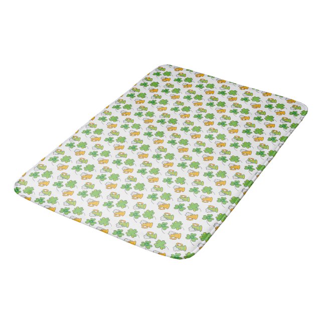 Tapete De Banheiro Rua, Bath Mat do Dia de Patrick (Angulado)
