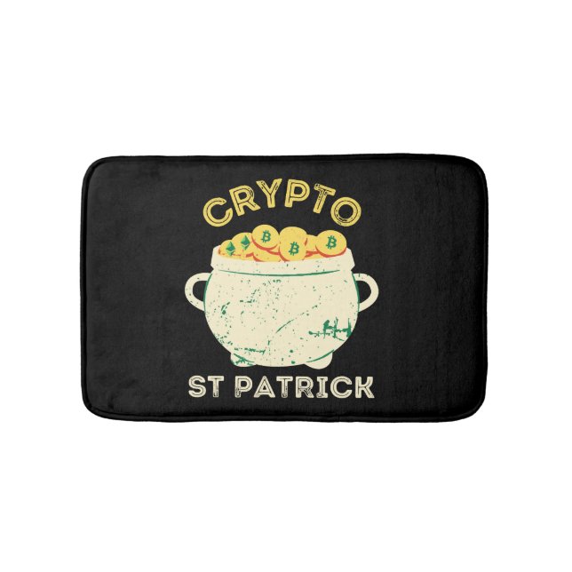 Tapete De Banheiro Rua Crypto Patrick Dia de São Patrício (frente)
