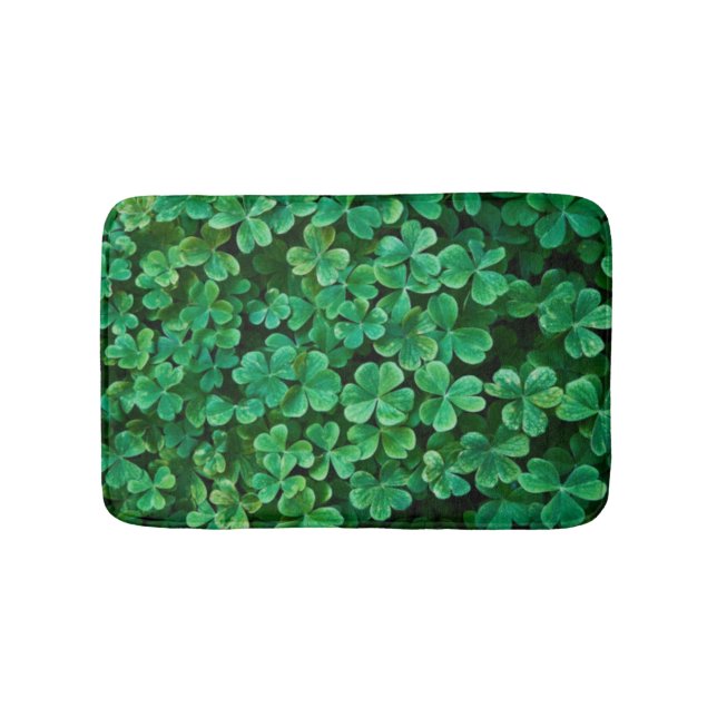 Tapete De Banheiro Rua, o Patch do Patrick Day Clover (frente)