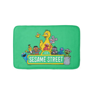 Tapete De Banheiro Rua Sésamo   Todos Em Torno Do Sésamo Street Sign