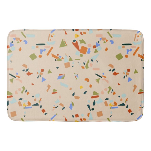Tapete De Banheiro Rubber Duck Modern Terrazzo (Frente)