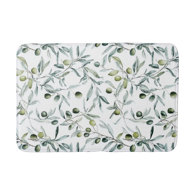 Tapete De Banheiro Sage Green French Country Olive  (Frente)