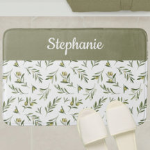 Sage Green French Country Olive Monogram