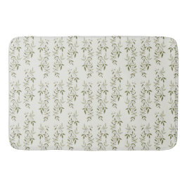 Tapete De Banheiro Sage Green Watercolor French Country Olive Pattern
