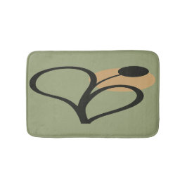Tapete De Banheiro Sage Verde Botânica Contemporânea