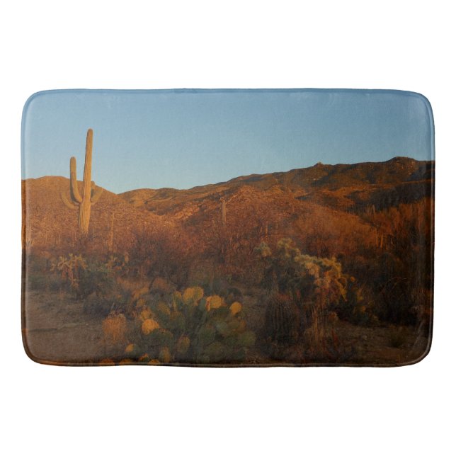 Tapete De Banheiro Saguaro Sunset I Arizona Desert Landscape (Frente)