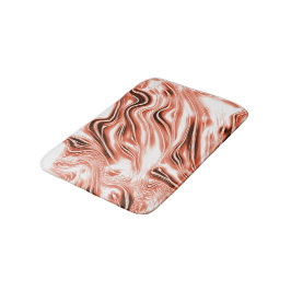 Tapete De Banheiro Salmões-guincho para vestígios vermelhos de ondula