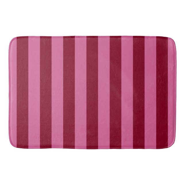 Tapete De Banheiro Salsa Flamingo Faixa Rosa (Frente)