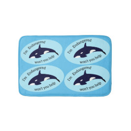 Tapete De Banheiro Salve as Baleias