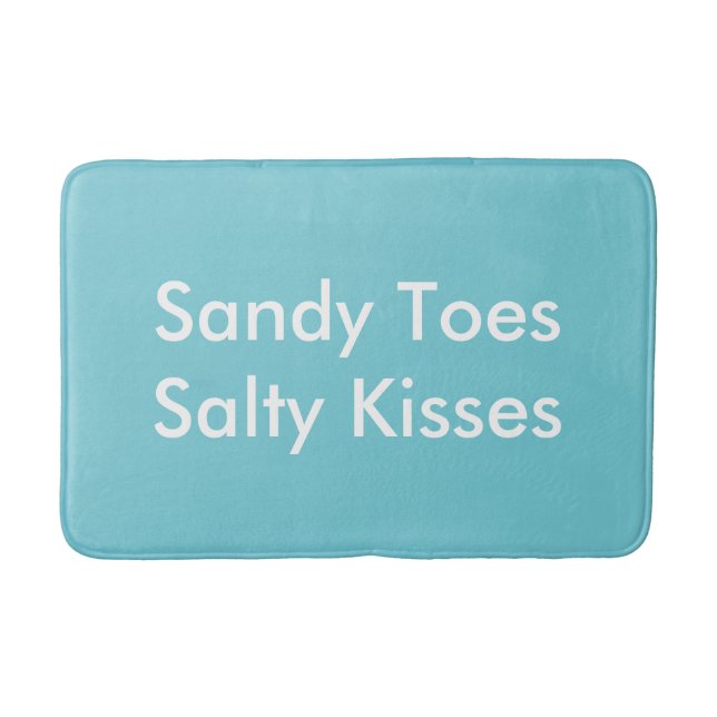 Tapete De Banheiro Sandy Toes Salty Kisses Bath Matt (Frente)