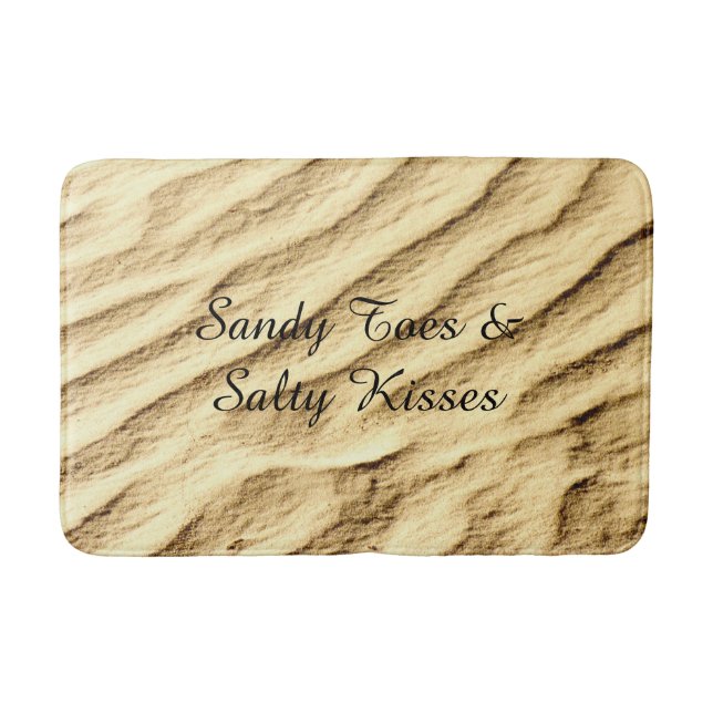 Tapete De Banheiro Sandy Toes & Salty Kisses Plush Mat (Frente)