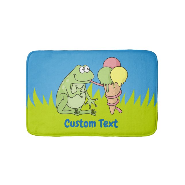 Tapete De Banheiro Sapo com Icecream Bathroom Mat (frente)