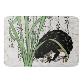 Tapete De Banheiro Sapo de Jardim Japonês do Século XVIII