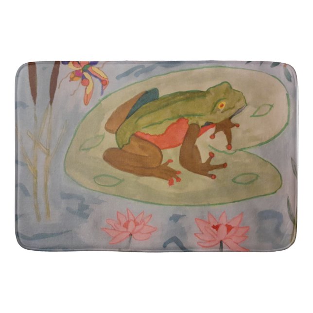 Tapete De Banheiro Sapo de Verão Pond Bath Mat (Frente)