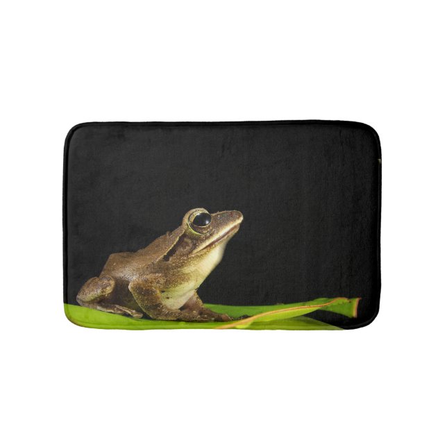Tapete De Banheiro Sapo no Lily Pad à Noite (frente)