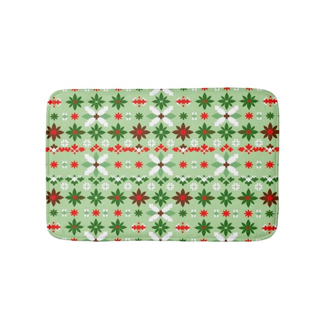 Tapete De Banheiro Scandinavian Christmas Fair Isle Edition 4 (frente)