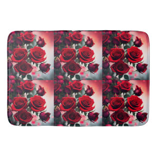 Tapete De Banheiro "Scarlet Rosa Blooms: Um Buquê de Paixão"
