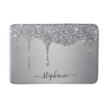 Script Personalizado Nome Silver Glitter Drives Lu