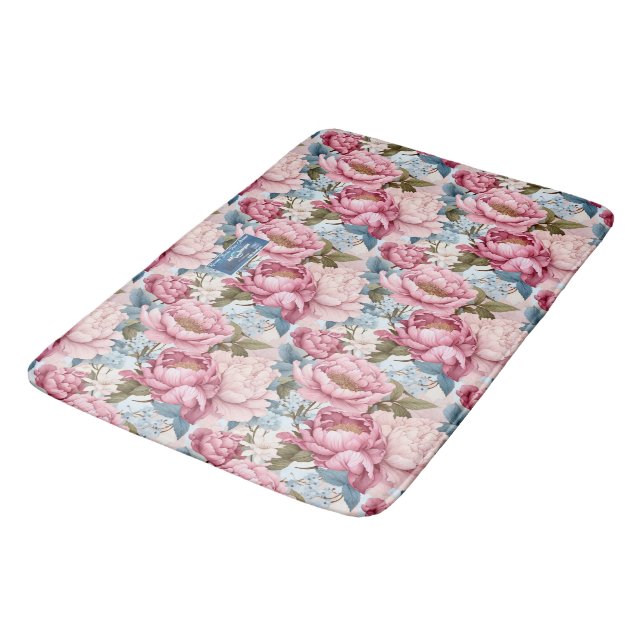 Tapete De Banheiro SDCs Bath Mat (Peony Bliss) ©️ 2024 (Angulado)