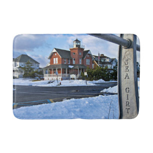 Tapete De Banheiro Sea Girt Lighthouse, Nova Jersey Bath Mat