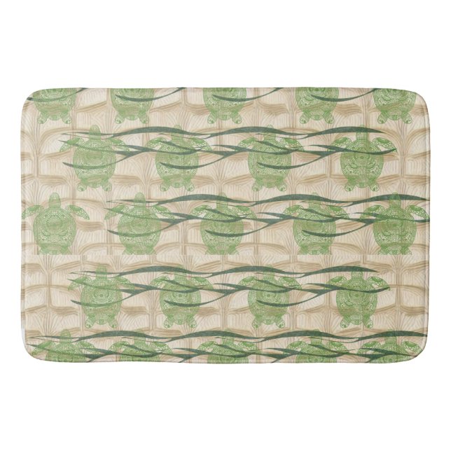 Tapete De Banheiro Sea Turtle Bath Mat (Frente)