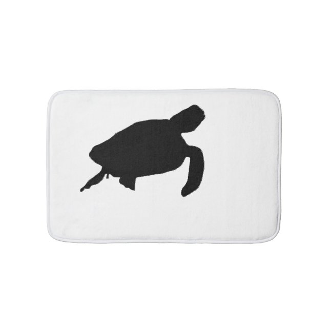 Tapete De Banheiro Sea Turtle Silhouette (frente)