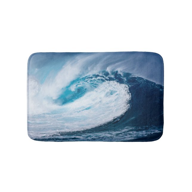 Tapete De Banheiro Sea Wave Water Summer Beach Photo (frente)