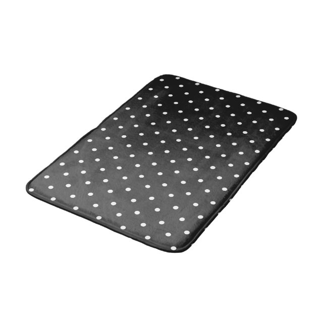 Tapete De Banheiro Seamless black and white polka dot pattern  (Angulado)