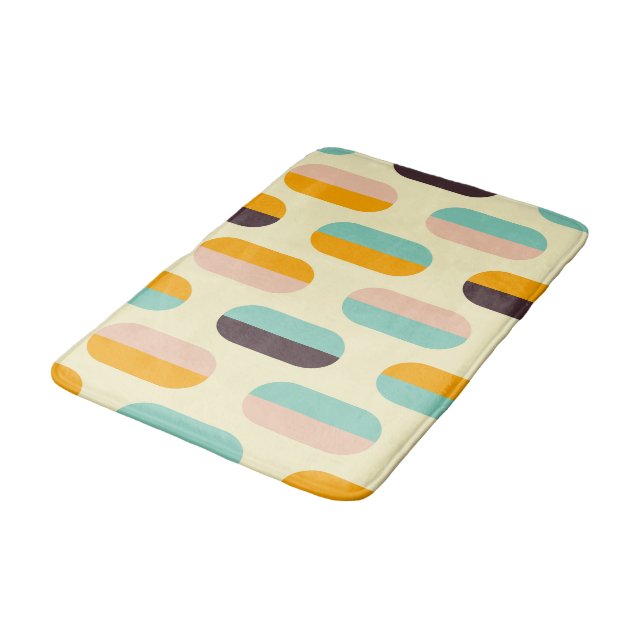 Tapete De Banheiro Seamless geometric pattern in retro vibes (Angulado)