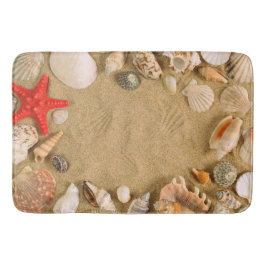 Tapete De Banheiro seashells e areia