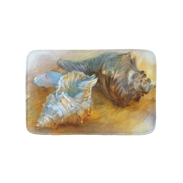 Tapete De Banheiro Seashells na praia (frente)