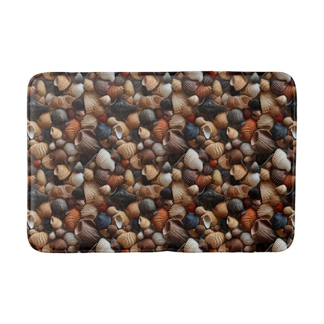 Tapete De Banheiro Seaside Seashells Bath Mat (Frente)