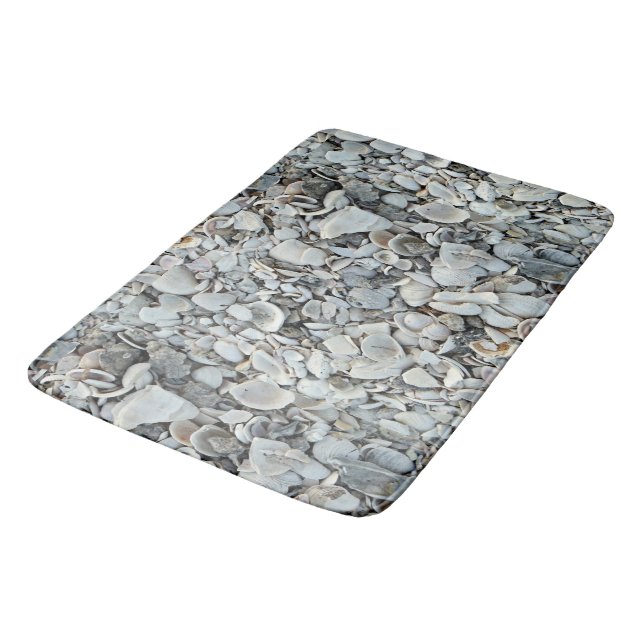 Tapete De Banheiro Seaside Shells Coastal  (Angulado)