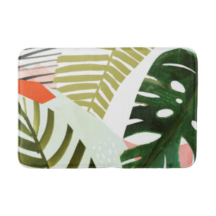 Tapete De Banheiro Selgle Beat Tropical Greenery