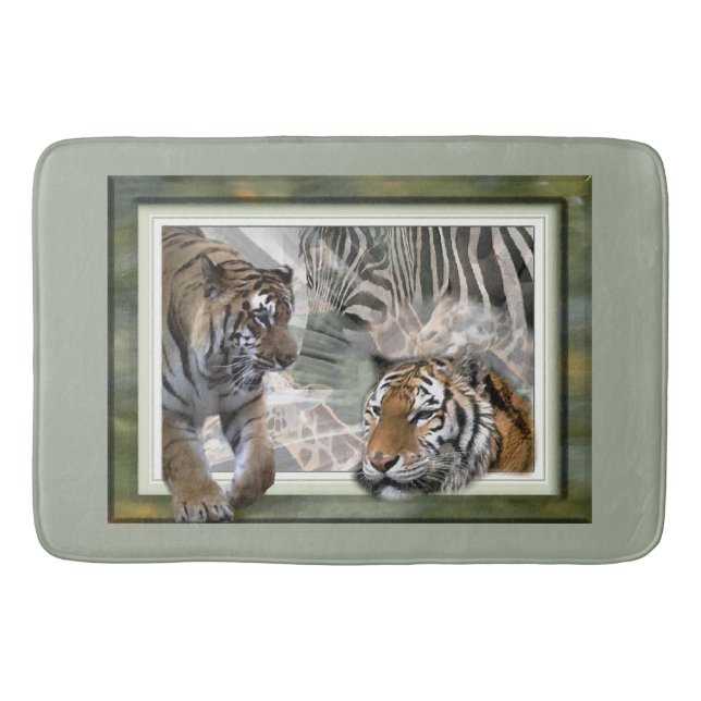 Tapete De Banheiro Selva Primitiva (Frente)