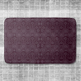 Tapete De Banheiro Sementes de polvo têxtil de fibrose do vinho, padr