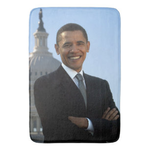 Tapete De Banheiro Senador Retrato, Presidente Americano Barack Obama