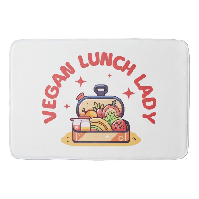 TAPETE DE BANHEIRO SENHORA DO ALMOÇO VEGANA (Frente)