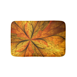 Tapete De Banheiro Sensação de outono, Flor Fractal Abstrato modern