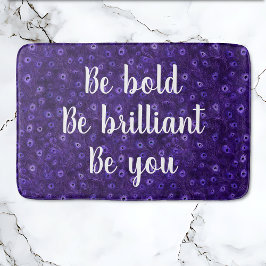 Tapete De Banheiro Ser Paraíso Púrpura Brancos