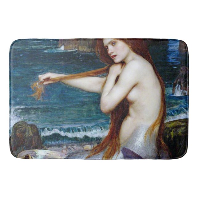 Tapete De Banheiro Sereia, John William Waterhouse (Frente)