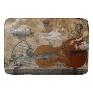 Tapete De Banheiro Série de Steampunk do violoncelo