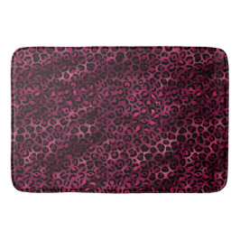 Tapete De Banheiro Série Leopard Burgundy e Dourada Design 9