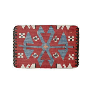 Tapete De Banheiro Seta Azul Diamond Konya II Red Cowboy
