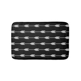 Tapete De Banheiro Setas brancas sobre fundo preto