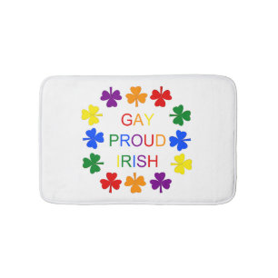 Tapete De Banheiro Shamrocks irlandeses LGBT Gay orgulhosos