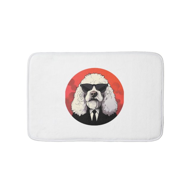 Tapete De Banheiro Sheepdog Dog Businessman (frente)