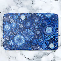 Shibori Botânico Azul
