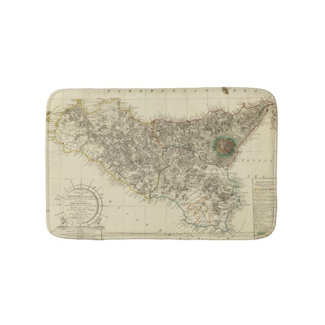 Tapete De Banheiro Sicília, Italia (frente)